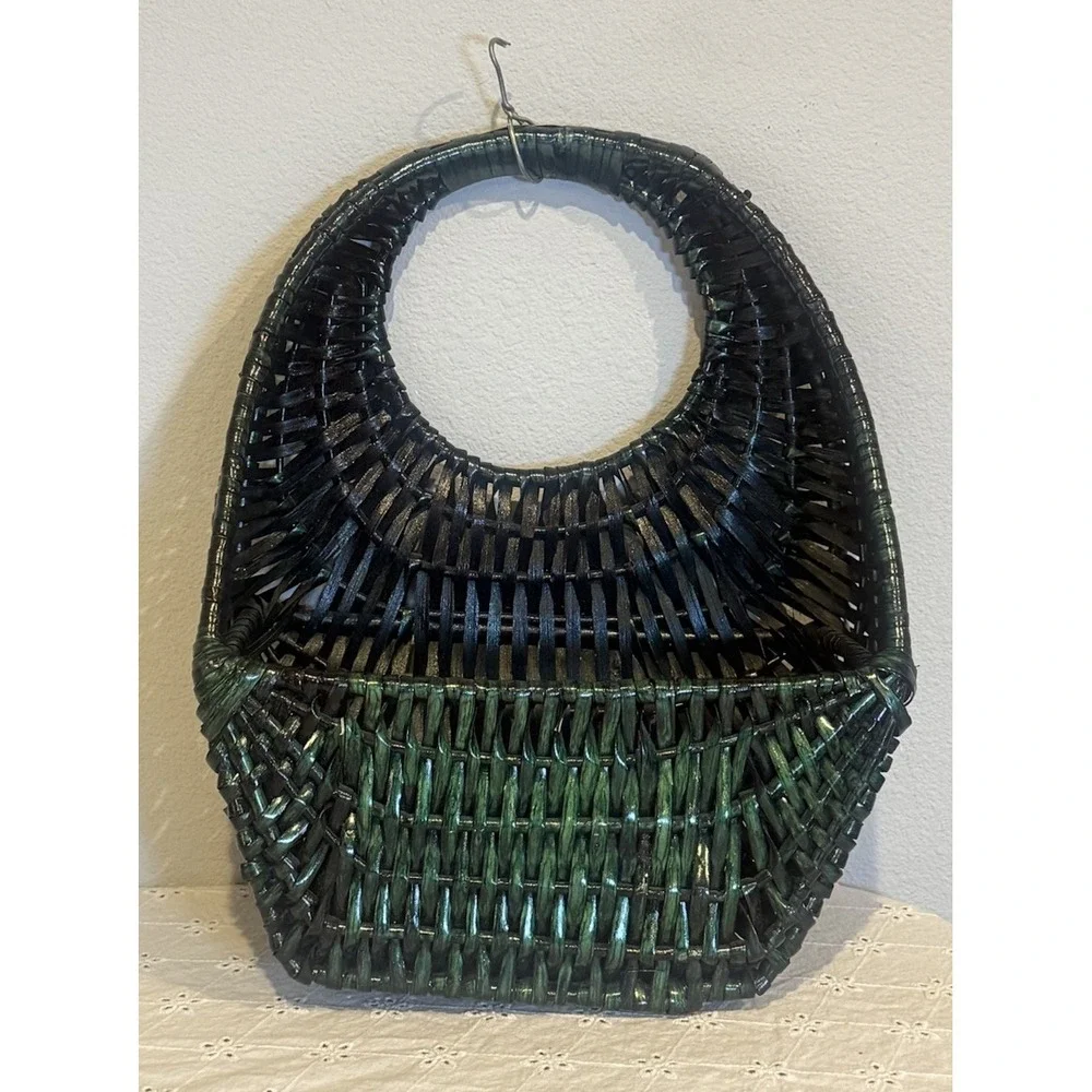 Vintage Woven Wall Basket 15